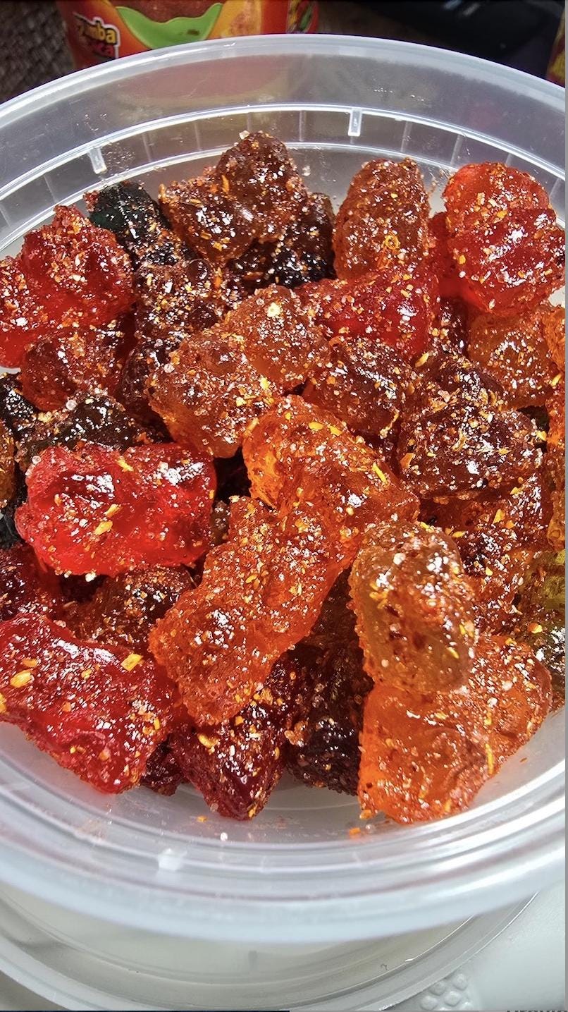 Spicy Gummy Bears Chamoy Candy Mexican Dulce Enchilados Sweet Sour Spicy Gummies