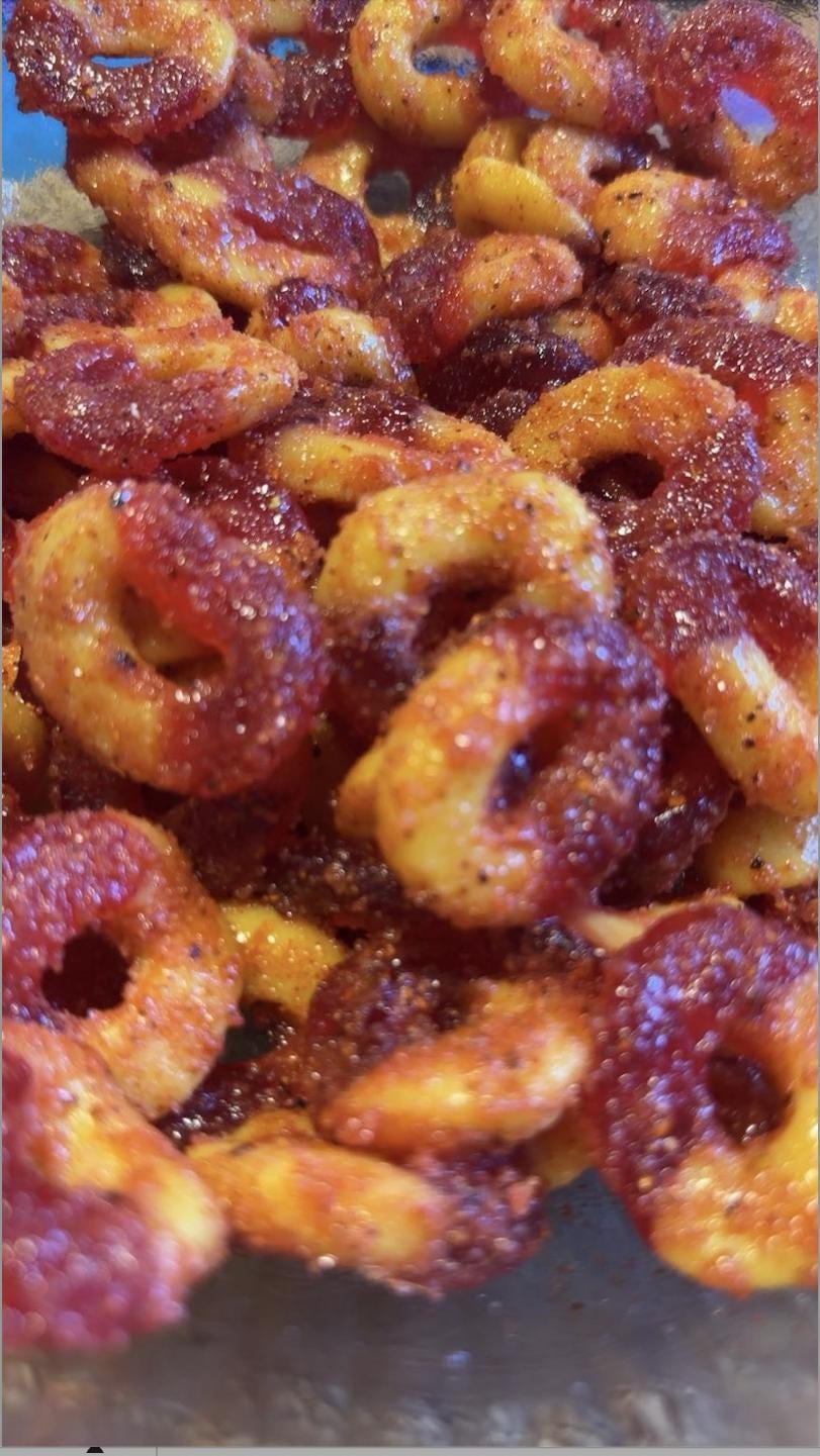 Spicy Peach Rings Chamoy Candy Mexican Candy Sweet Sour Dulce Enchilados