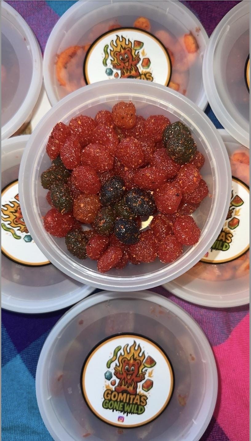 Spicy Chamoy Gushers Candy Mexican Candy Sweet Sour Dulce Enchilados Gummies Snack Pack