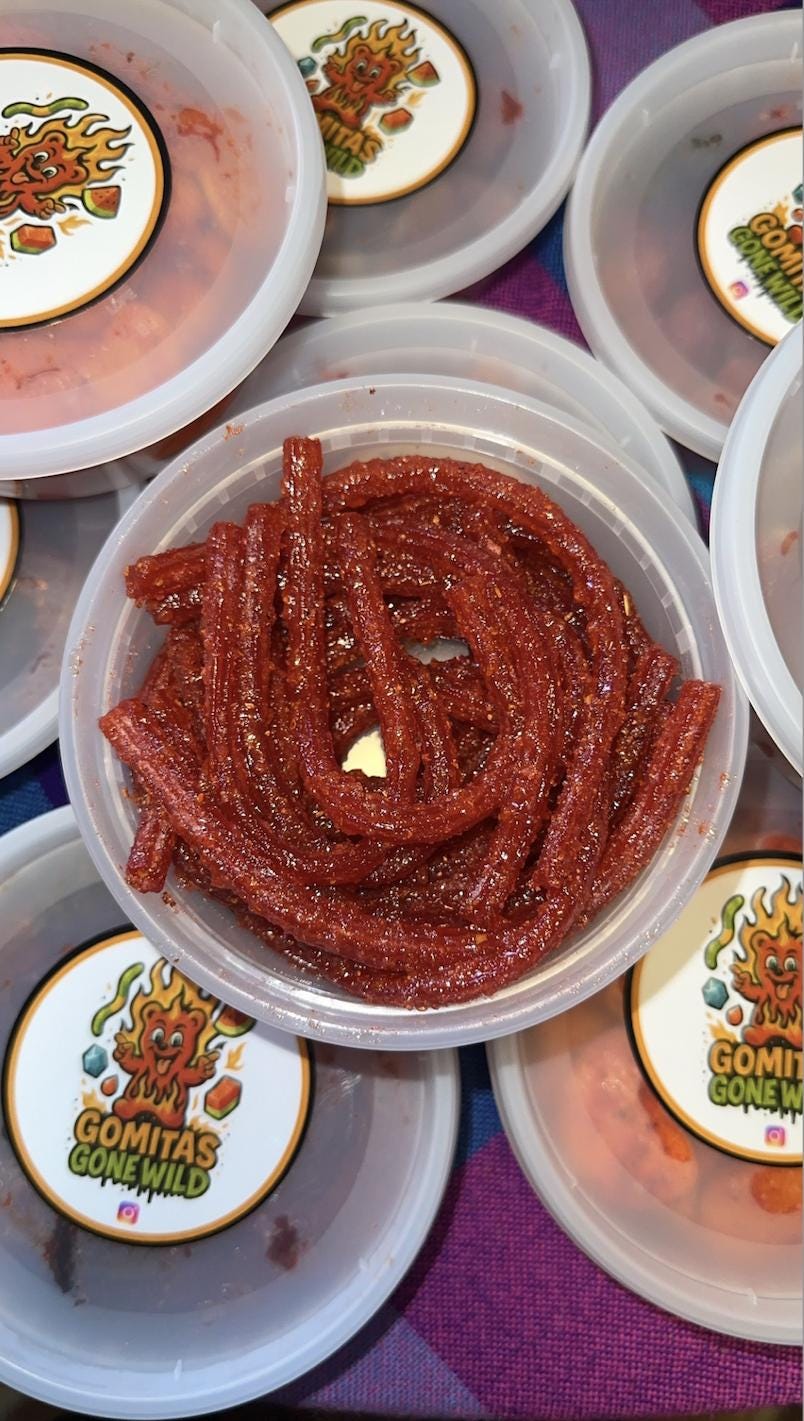 Spicy Watermelon Straws Chamoy Candy Mexican Candy Sweet Sour Dulce Enchilados Strings