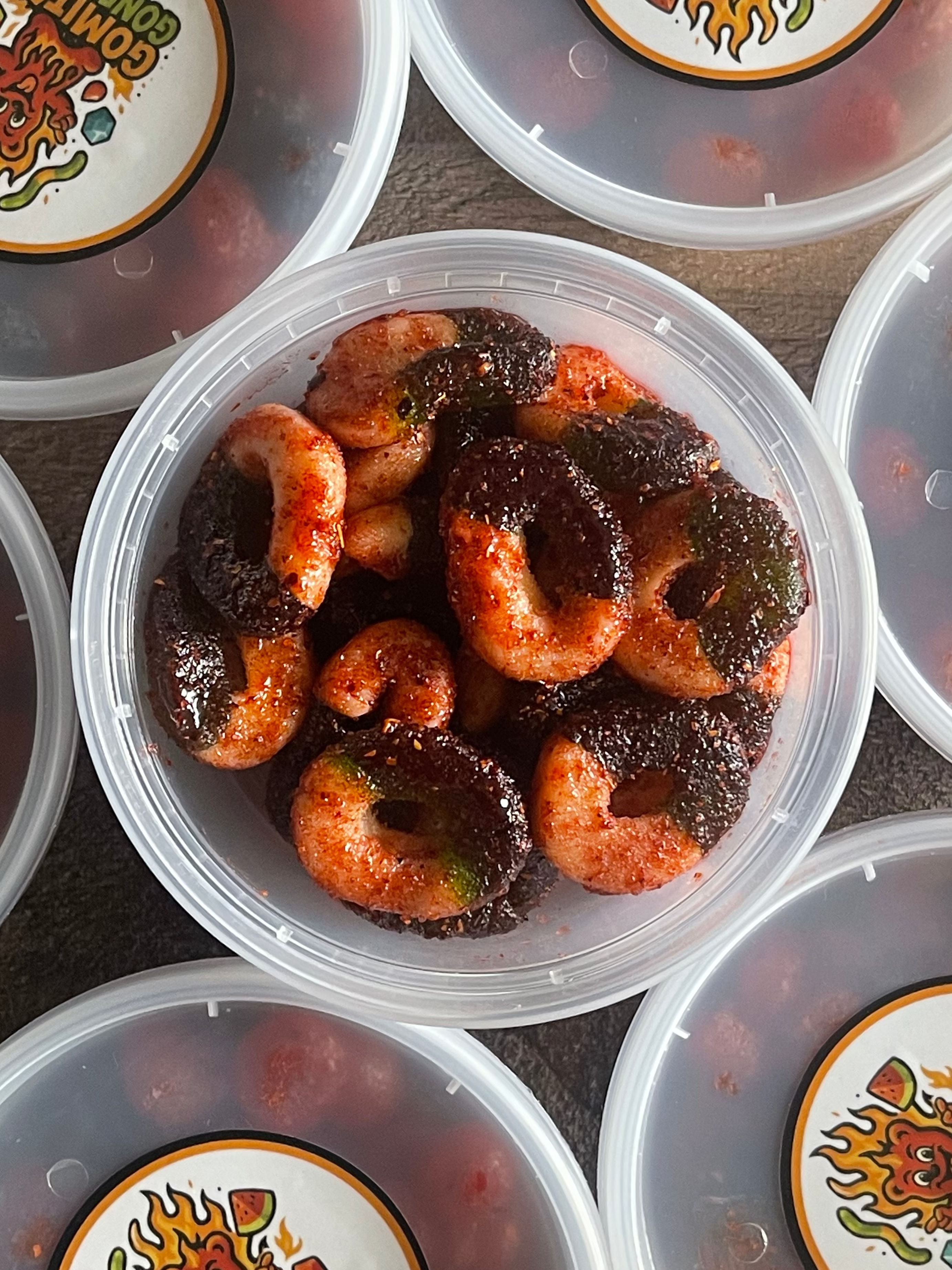Spicy Apple Rings Chamoy Candy Mexican Candy Sweet Sour Dulce Enchilados