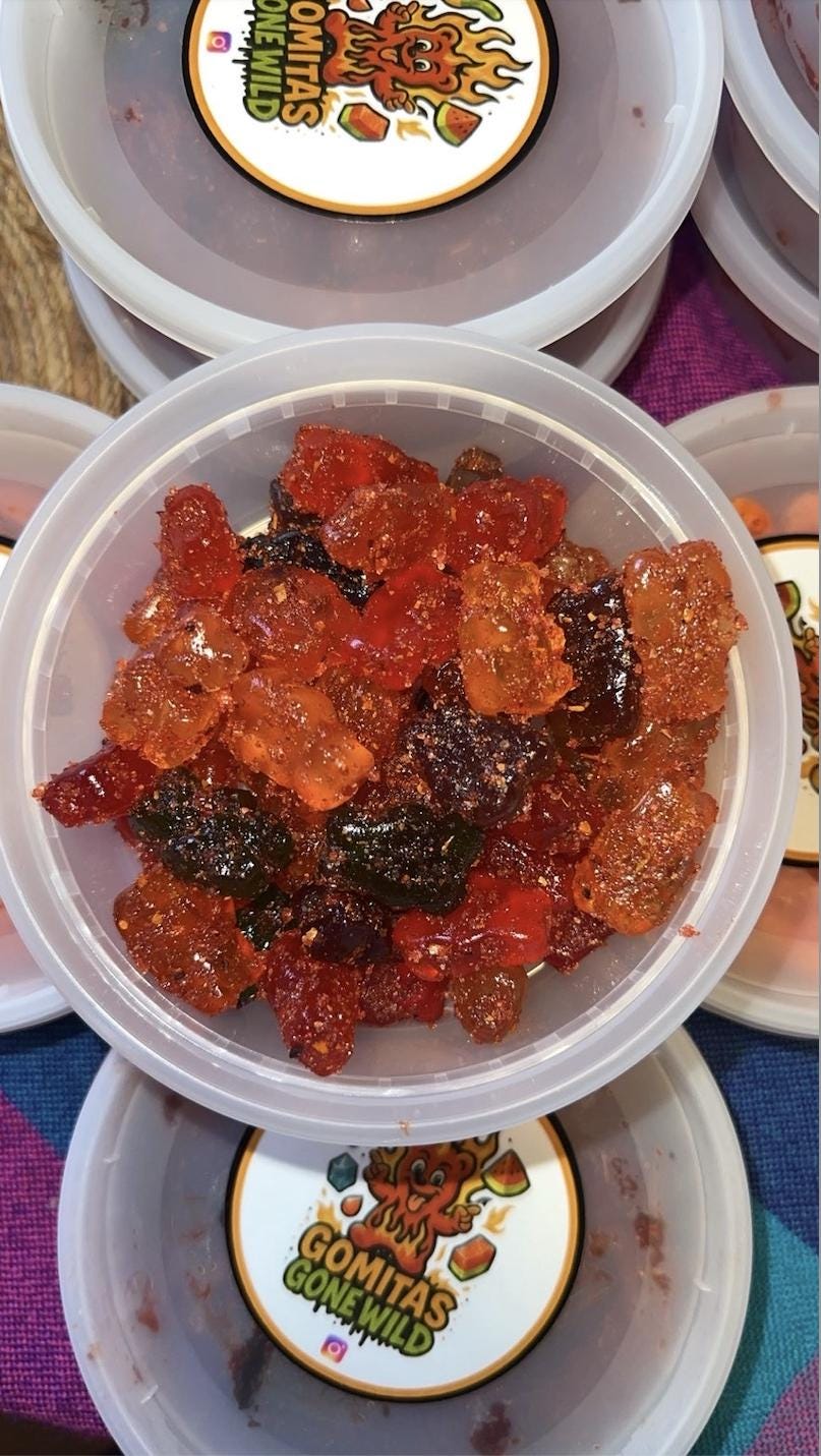 Spicy Gummy Bears Chamoy Candy Mexican Dulce Enchilados Sweet Sour Spicy Gummies