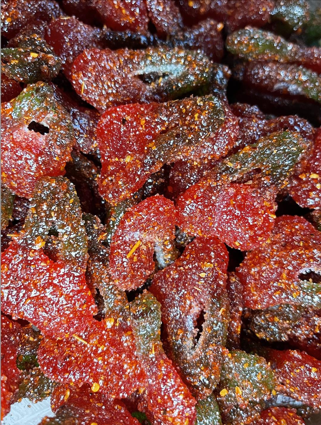 Spicy Sour Cherries Gummies Chamoy Candy Mexican Dulce Enchilados Sweet