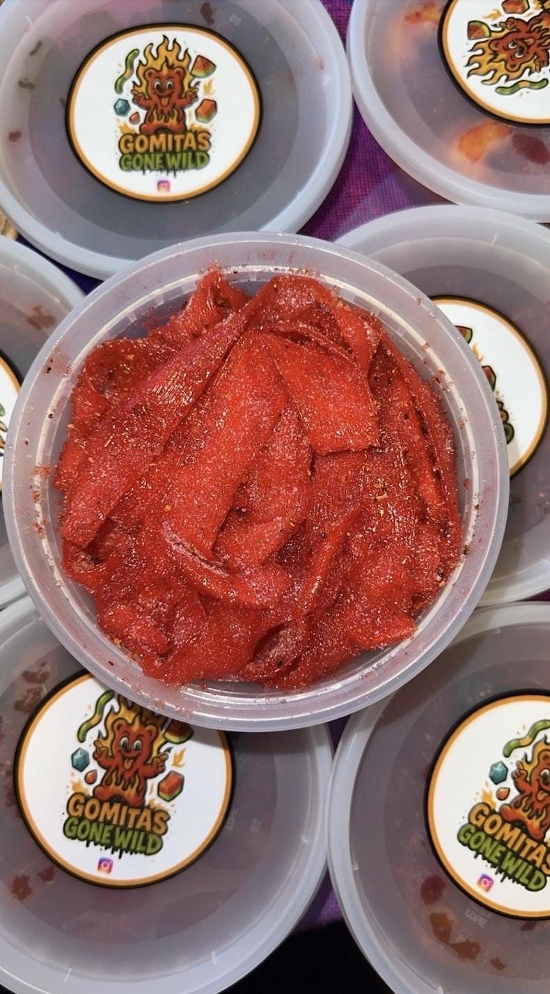 Spicy Strawberry Belts Chamoy Candy Mexican Dulce Enchilados Sweet Sour Gummies